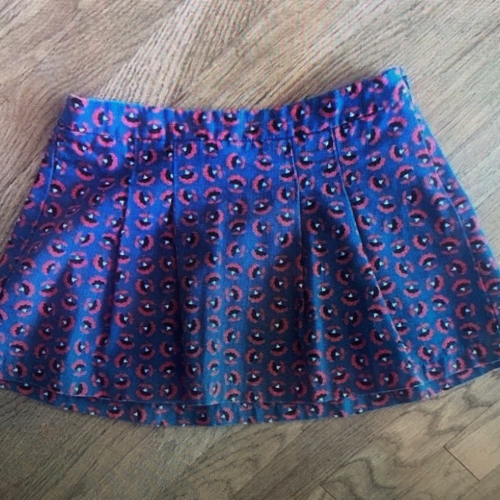 Stylish Blue And Pink Kids Skirt